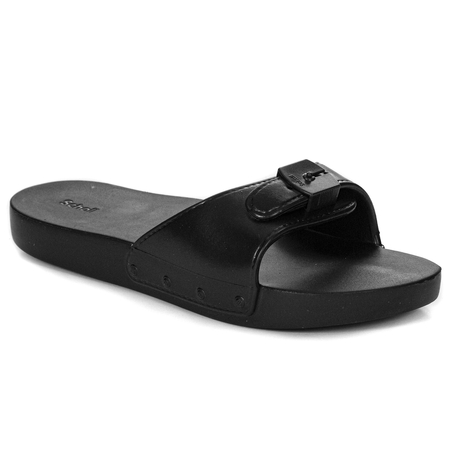 Scholl Klapki damskie Pescura Flat Aqua Black