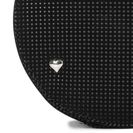 GOE Women's small round messenger bag Black