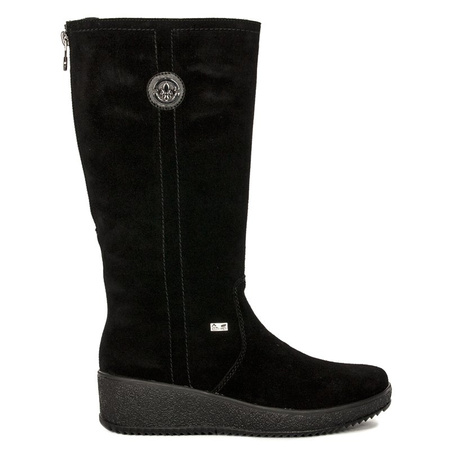 Rieker Y4470-00 Black Knee-high Boots
