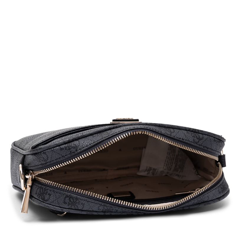 Guess Meridian Torebka Listonoszka Monogram Czarna HWSG6974140-BLACK