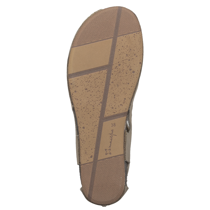 Maciejka Gold Leather Sandals