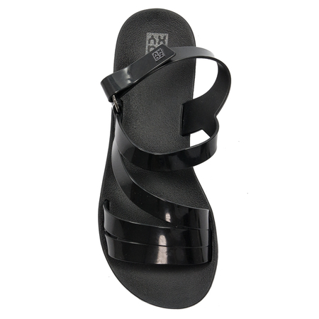 Sandały damskie Zaxy Freeze Sand Plat Fem Black Czarne