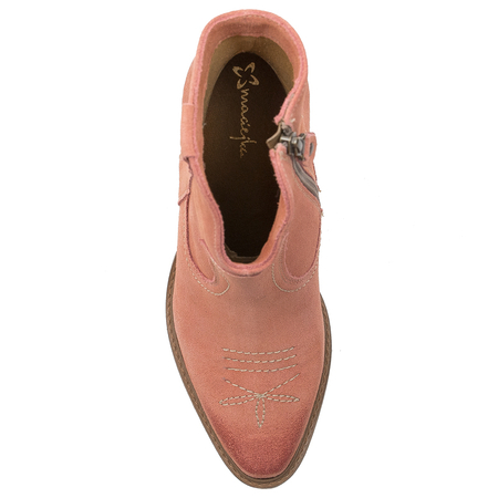 Maciejka pink velor women's boots