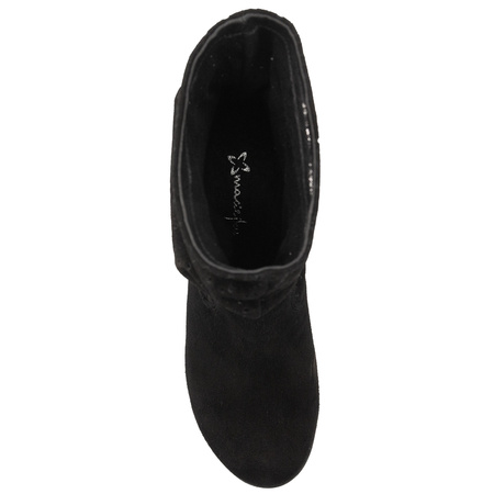 Maciejka Women's Leather Velour Boots Black