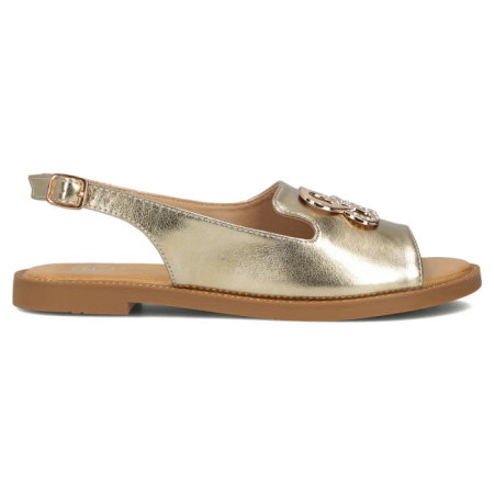 Filippo Women's Flip-Flops Gold With Strap