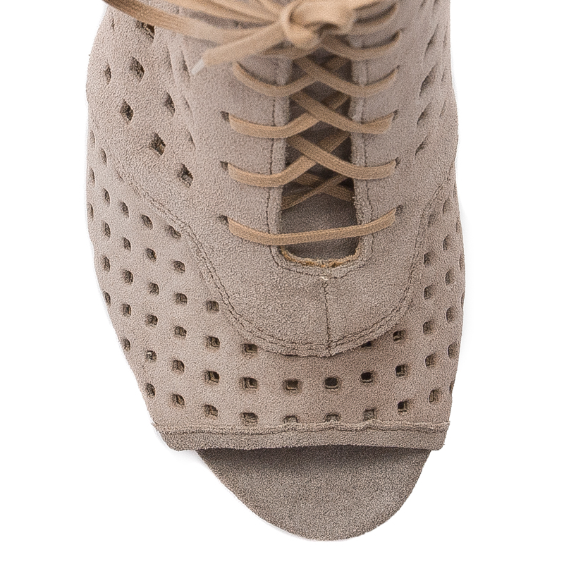 Maciejka Dark Beige Women's Lace-Up Boots