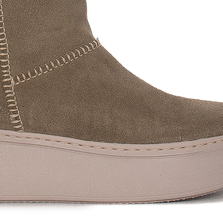 Maciejka Dirty Beige Knee-High Boots