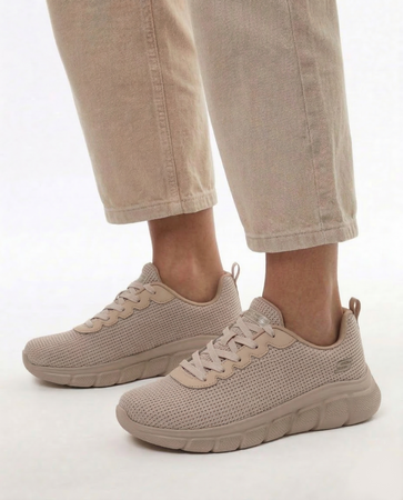 Skechers Bobs Squad Platform Sneakers Beige 117346-NAT