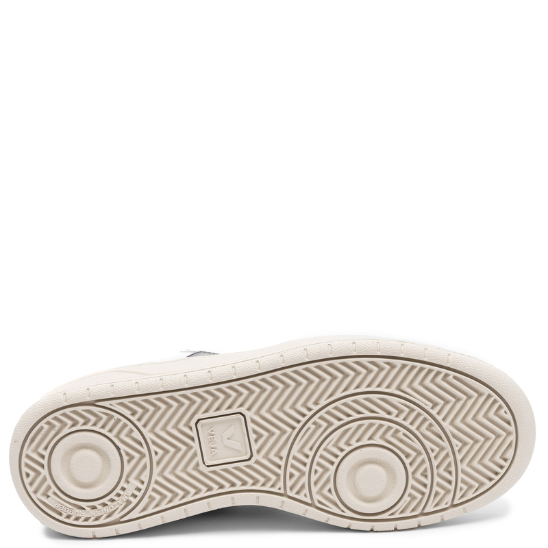Veja Sneakersy damskie skórzane wysokie White Black białe