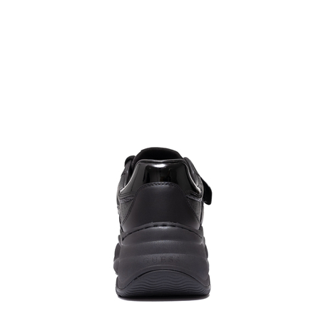 Guess Sneakersy Damskie Na Platformie Sneakersy Z Paskiem Logo Czarne FLFHNNELE12-BLACK