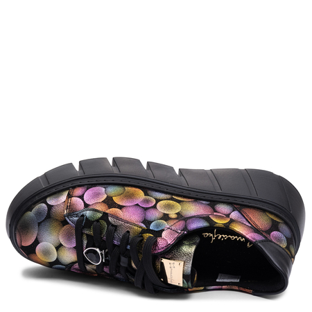 Maciejka Skórzane Sneakersy Na Platformie Wielokolorowe 6891W-08/00-8