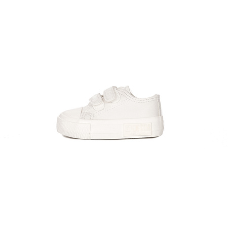 Big Star White baby sneakers with velcro