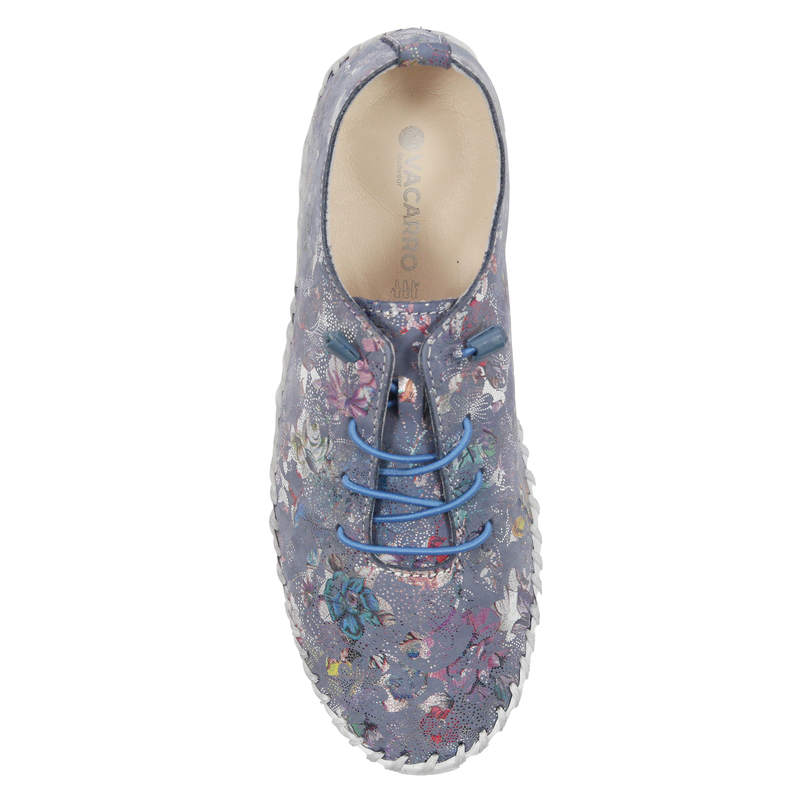 Vacarro Women's leather Blue Low Shoes
