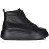 Filippo Women's Platform Leather Ankle Boots Black