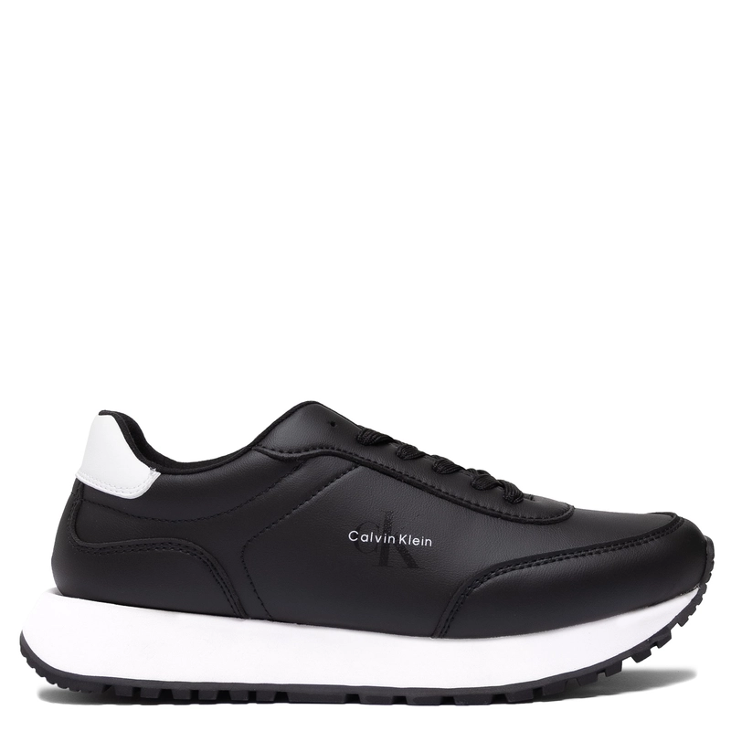Calvin Klein Jeans Sneakersy Platformowe Damskie Z Kontrastową Podeszwą Czarne V3A9-83110-BLKWH