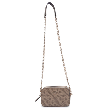 Guess Elegant Stylish Women's Crossbody Bag with Logo Beige HWBG9672140-LATTE