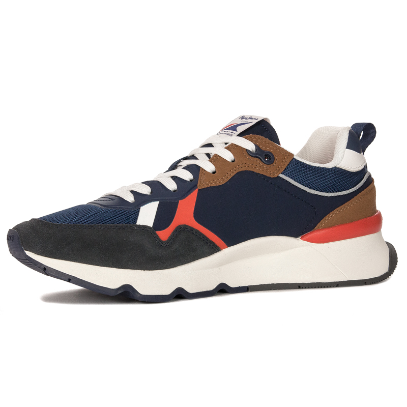 Pepe Jeans Sneakersy buty męskie Navy Britt Pro 22 M granatowe