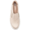 Inofio women's leather beige shoes slip on 