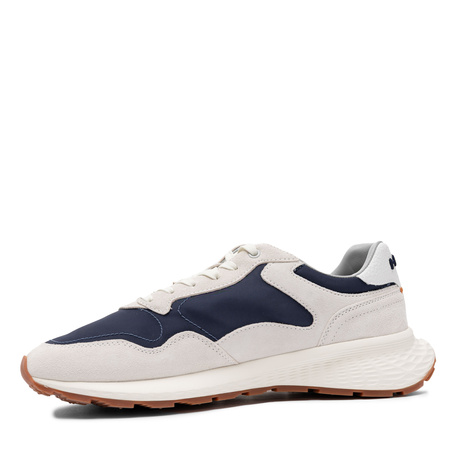 Hoff Men’s Leather-Textile Sneakers Cushioned 5 cm Platform Grey/Navy 12535606