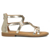 Gold Filippo Striped Sandals