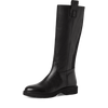 Tamaris Stylowe Czarne Kozaki z Naturalnej Skóry 1-25616-45-001