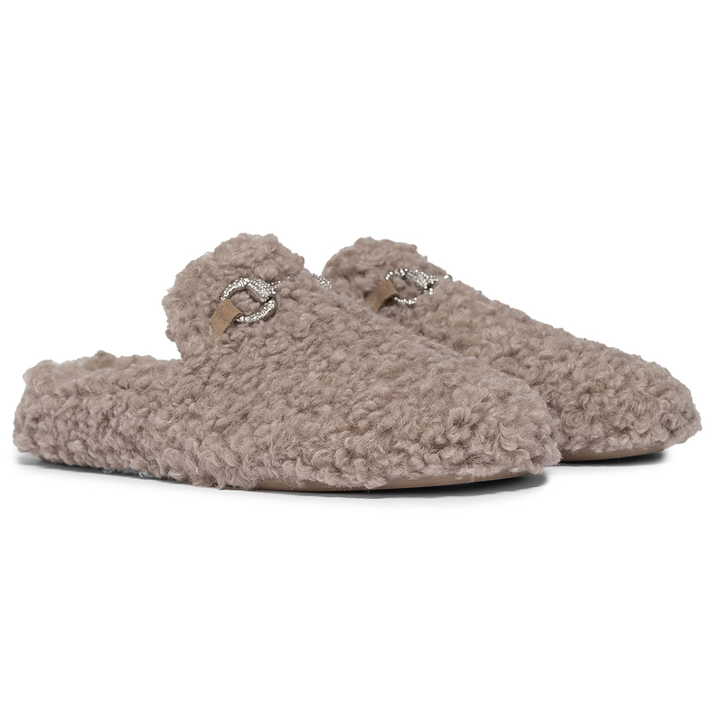 Macarena Kapcie Damskie Taupe