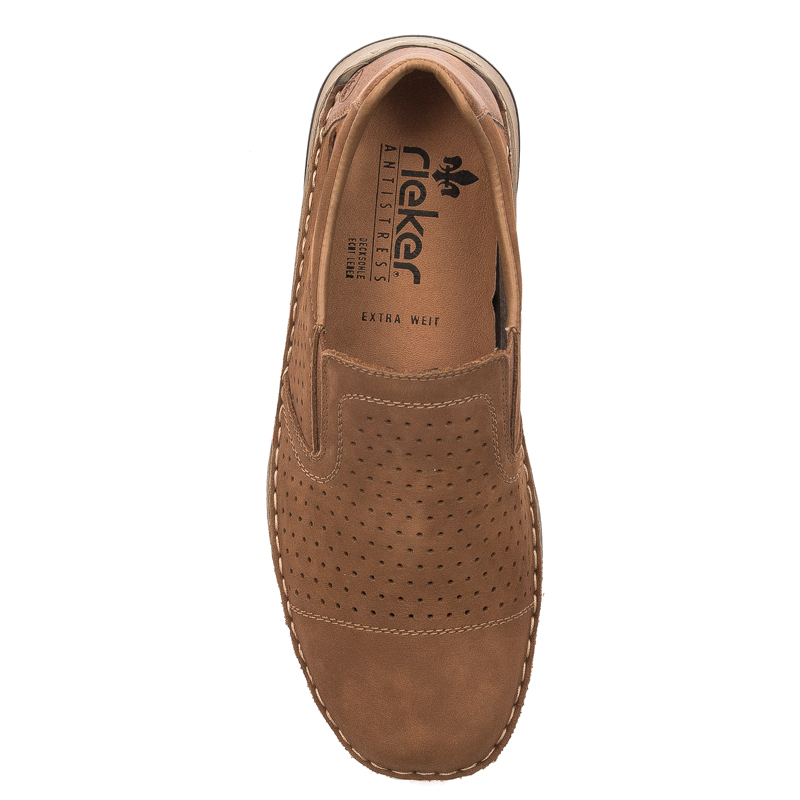 Rieker Men's Brown Slip-on Low Shoes