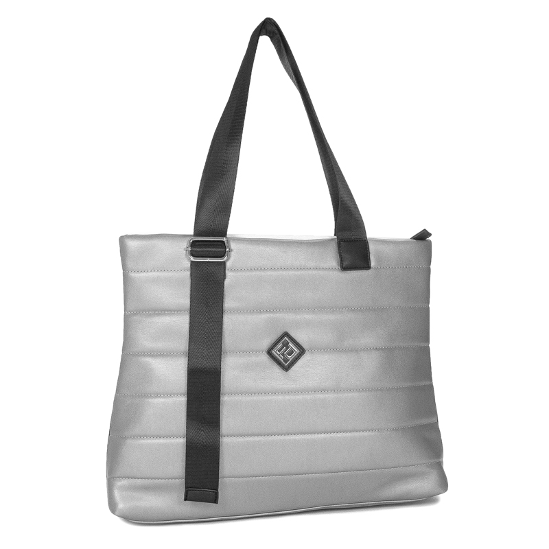 Filippo Silver Shopper Bag