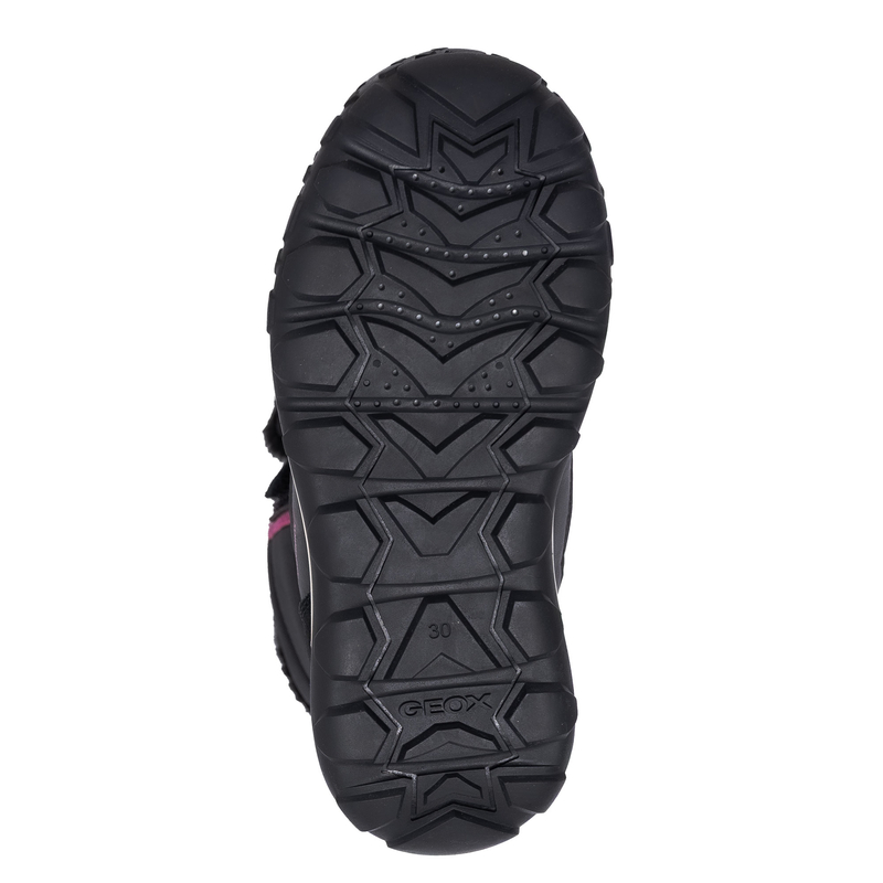 Geox Śniegowce Dziewczęce Black/Fuchsia
