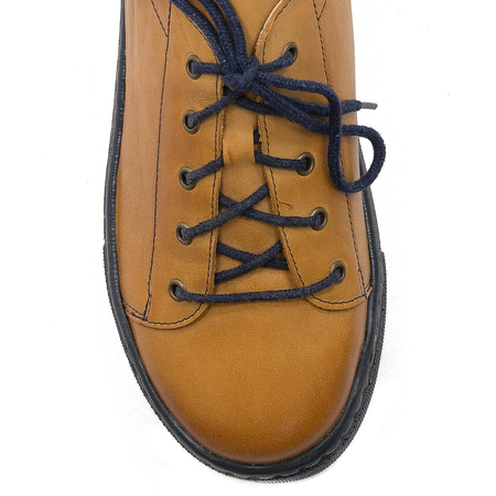 Maciejka Women's Leather Sneakers yellow