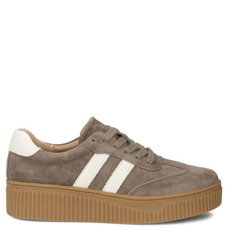 Filippo Leather Platform Sneakers Women's Suede Beige DP6776-26-TP