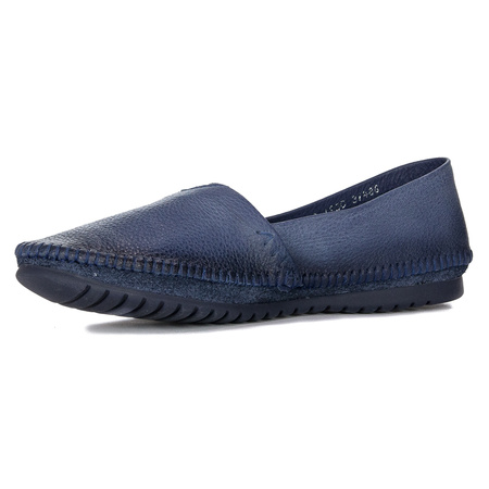 Maciejka 01930-16/00-0 Navy Blue Flat Shoes