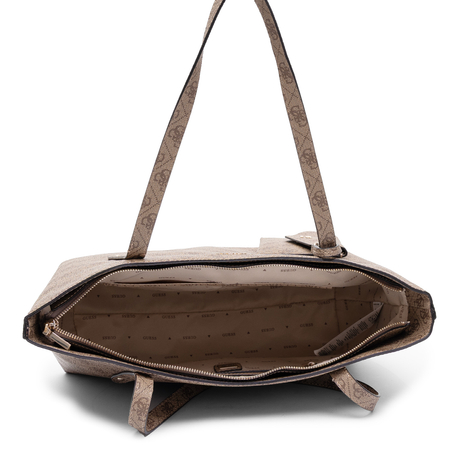 Guess Abey Klasyczna Torba Damska Duża A4 Z Saszetką Beżowa HWLG9648240-BEIGE   