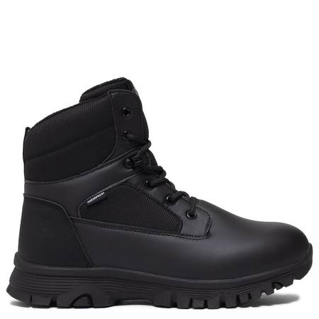 Calvin Klein Jeans Waterproof Lace-Up Boots Side-Zip Black V3X5-83190-BLACK