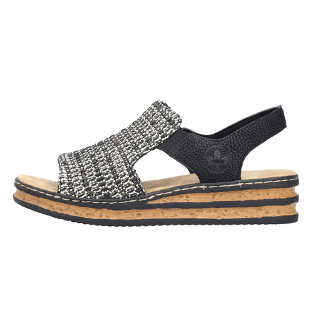 Rieker Women's Black Sandals