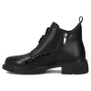 Filippo DBT7430/25 BK Leather Ankle Boots with Heels, Black