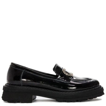 Venezia Black Women's Loafers