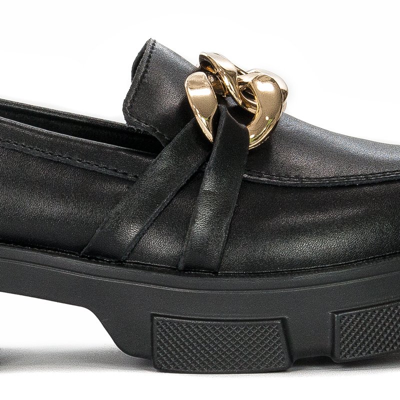 Filippo DP3221-22 BK Black Flat Shoes