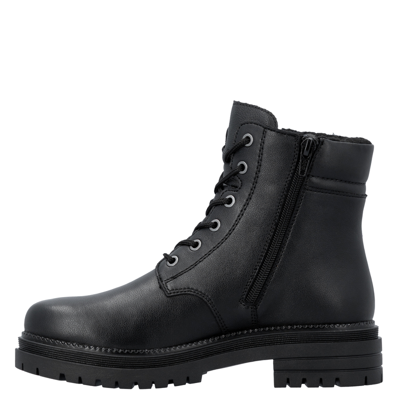 Rieker Women Insulated Lace-Up Platform Ankle Boots Black Y3103-00-BLK