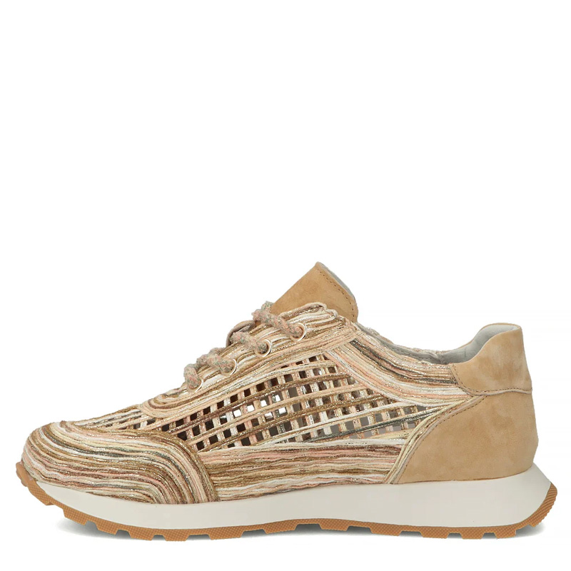 Filippo Women's Beige Leather Sneakers DP7720-26-BE