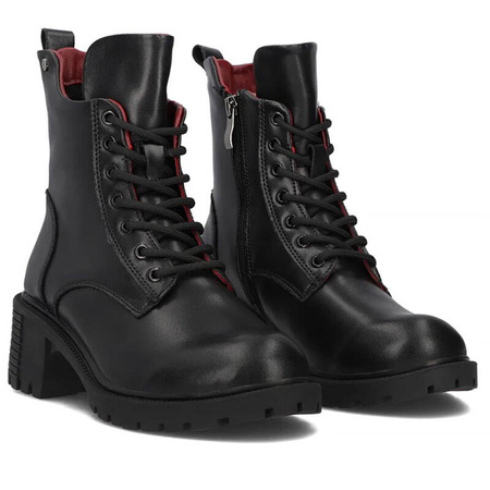 Filippo Black Leather Women's Boots
