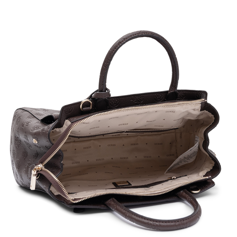 Guess Torebka Damska Klasyczna Kufer Czekoladowy Brąz HWPD2222070-BROWN