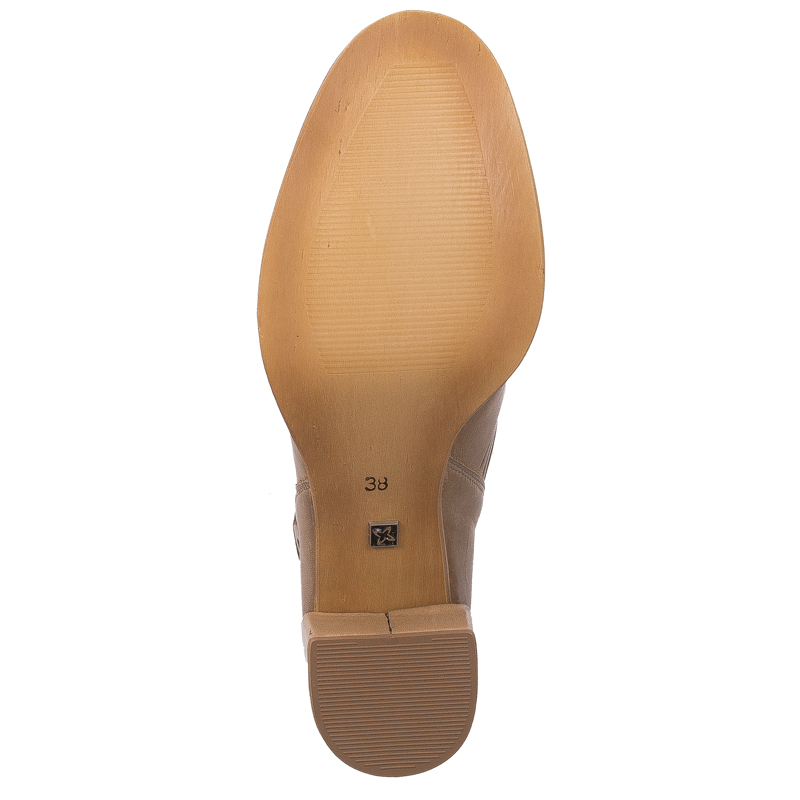 Maciejka Dark Beige Women's Lace-Up Boots