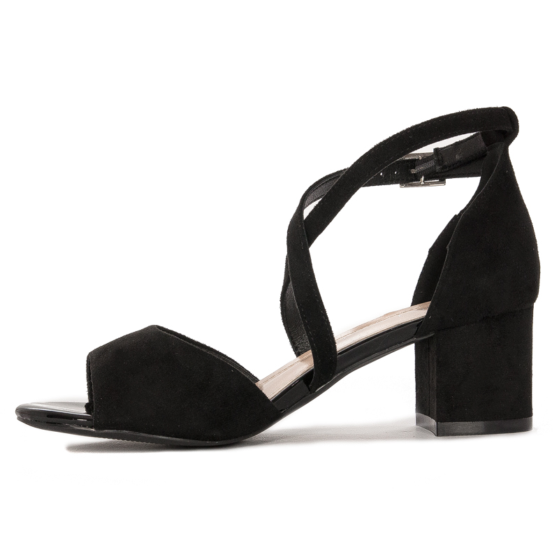 Sergio Leone Women's Black MIC Sandals