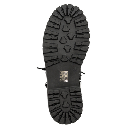 Botki Artiker 49C0319 lakierowane ocieplane Czarne