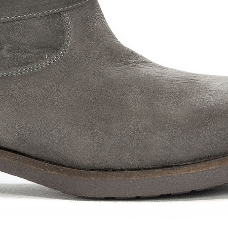 Maciejka Gray Knee-high Boots