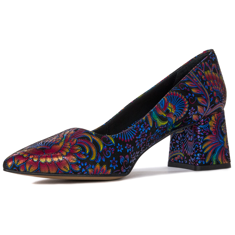 Visconi velor leather women's Paw Kolor Pumps