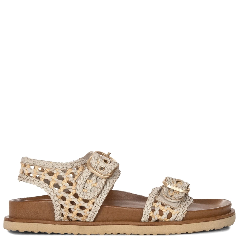 Inuovo Women's Leather Sandals White