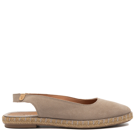 Verbenas Kiara Suede Slingback Espadrilles Beige KIARA-SER-TAN-PIE