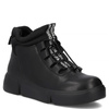 Filippo Leather Warm-Lined Ankle Boots Platform Black DBT653225BK